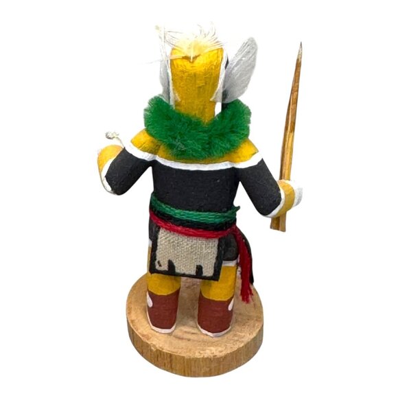 Authentic Hopi Greaser Kachina Doll Handcrafted Native American Art Signed VTG - Picture 3 of 7